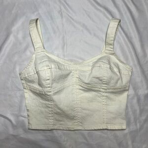Bustier / corset crop top